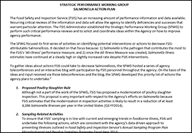 USDA Food Safety Inspection Service releases New Salmonella Action Plan