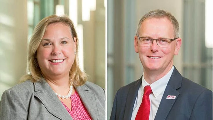 Stephanie Lopez and Jeff Wilson of AIB International