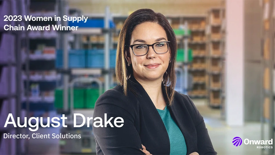 August Drake of Onward Robotics is recognized for delivering client-focused mobile automation solutions that drive the fulfillment industry forward.