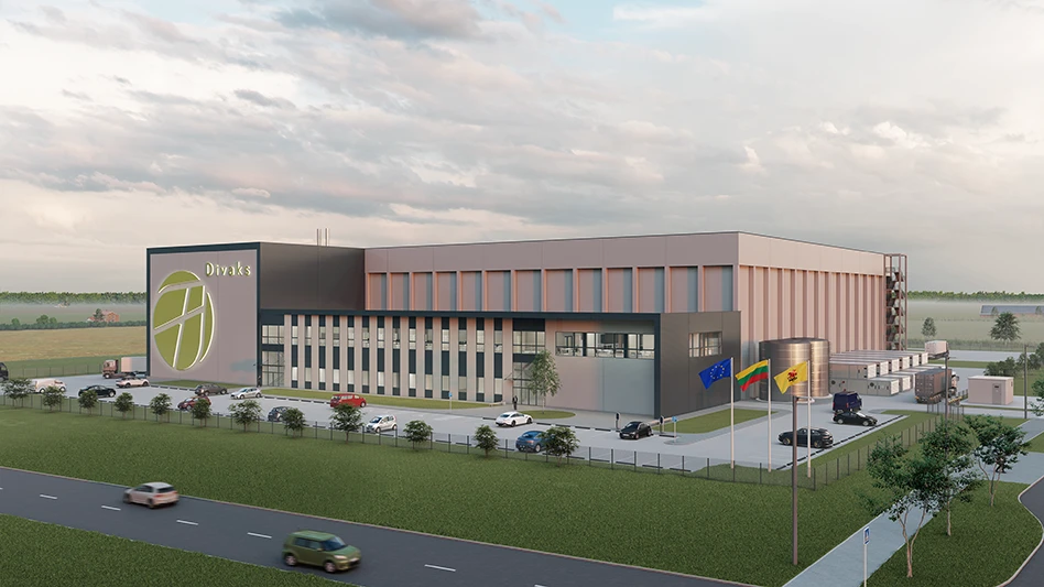 A rendering of the Divaks commercial-scale yellow mealworm plant.