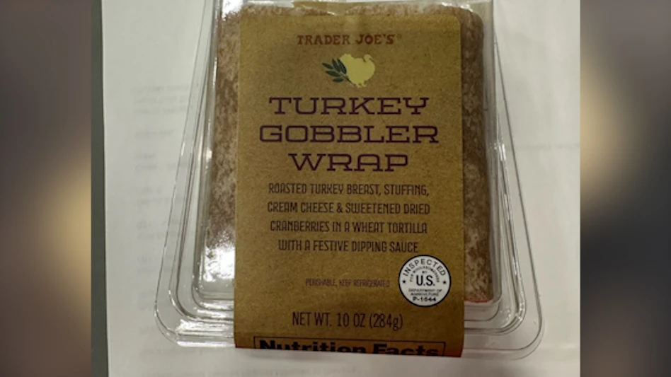 Health Alert Issued for Ready-To-Eat Turkey Wrap Due To Possible Listeria Contamination